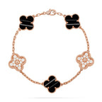 [Bling Jewelrys ] CLOVER 5 MOTIF PULSAR STONE BRACELET COLLECTION