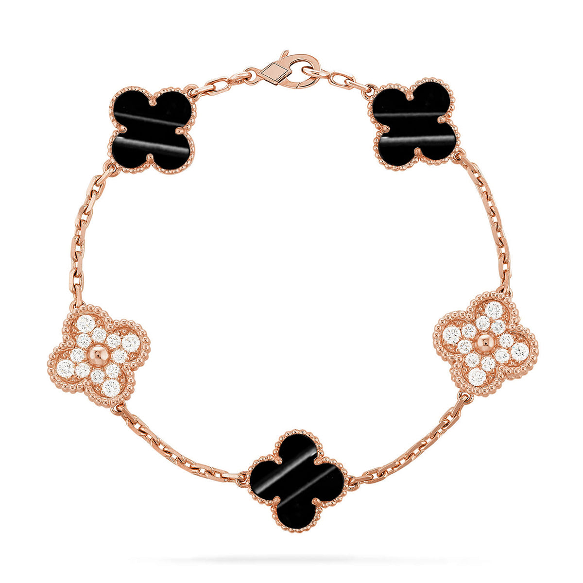 [Bling Jewelrys] KOLLEKTION: CLOVER 5 MOTIV ARMBAND MIT PULSAR- STEIN