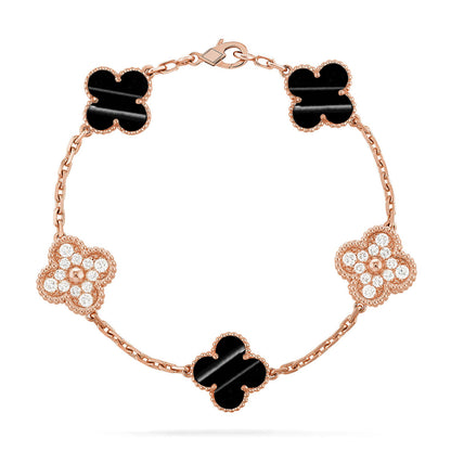 [Bling Jewelrys] KOLLEKTION: CLOVER 5 MOTIV ARMBAND MIT PULSAR- STEIN
