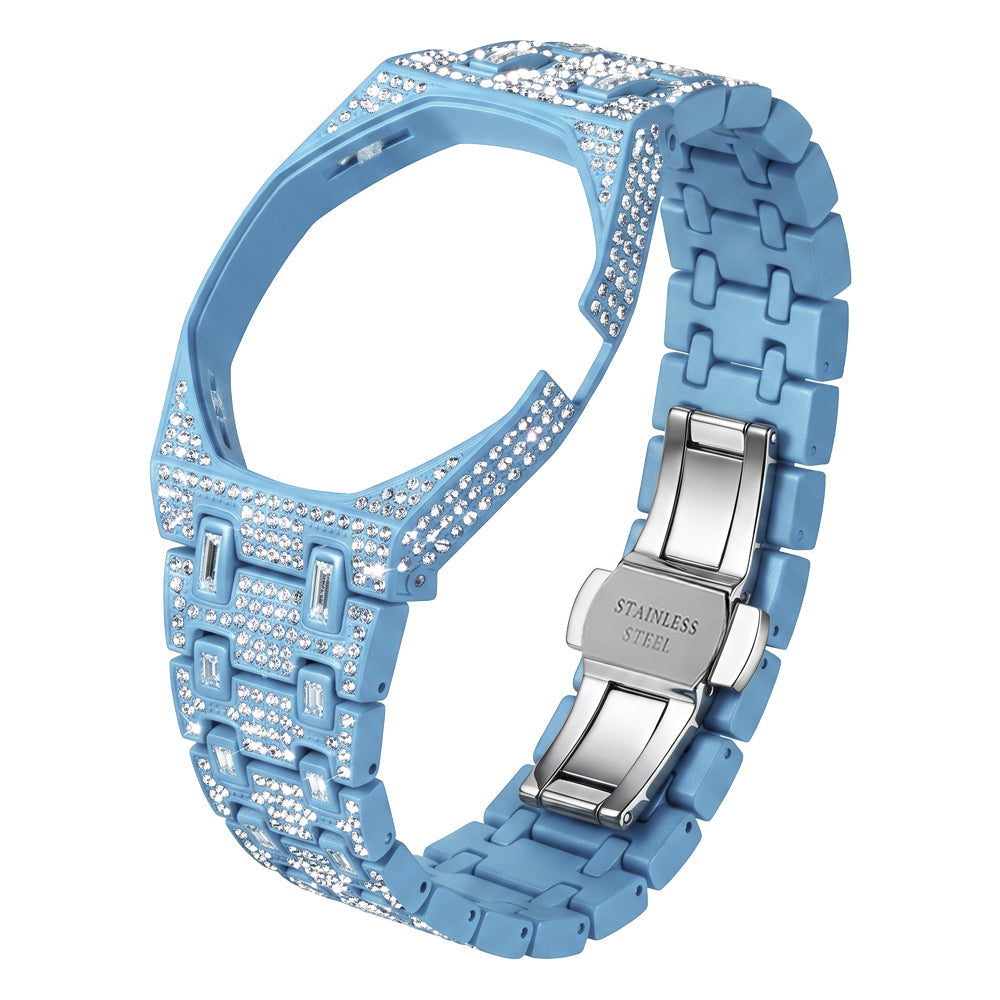 [Bling Jewelrys]Royal Oak Pop Exclusive Bioceramic Case & Bioceramic Strap Full Diamond