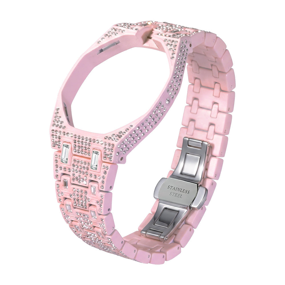 [Bling Jewelrys]Royal Oak Pop Exclusive Bioceramic Case & Bioceramic Strap Full Diamond