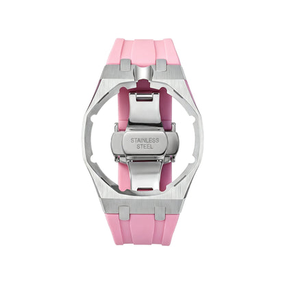 [Bling Jewelrys]Royal Oak Pop Exclusive Steel Case & Silicone Strap With Cradle