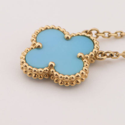 [Bling Jewelrys ]CLOVER 15MM VINTAGE TURQUOISE NECKLACE