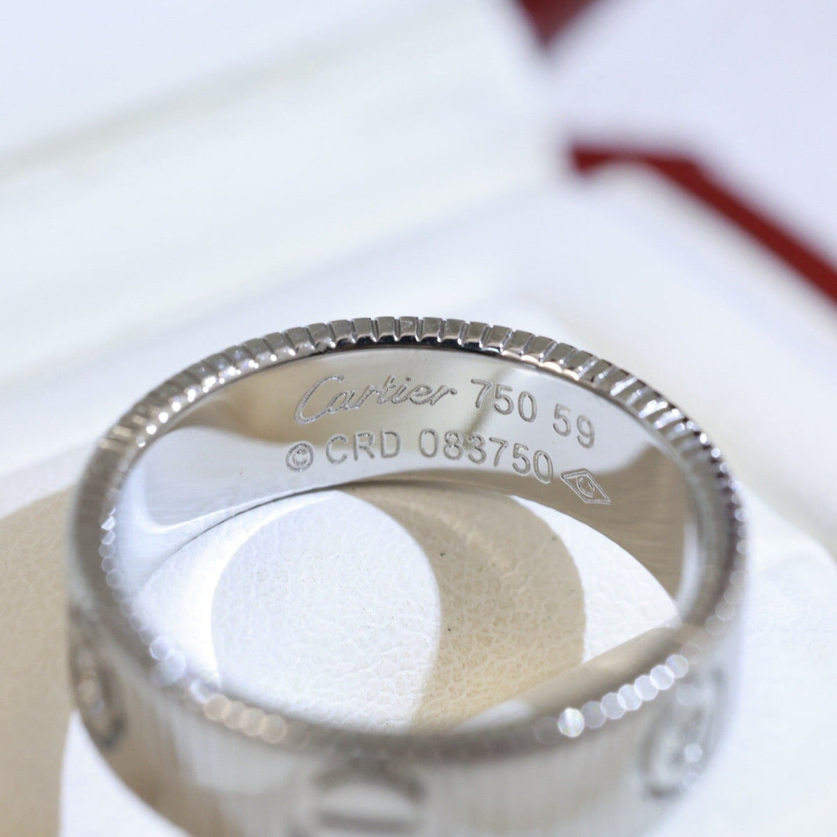 [Bling Jewelrys]LOVE 6.5MM UNLIMITED 3 DIAMONDS RING