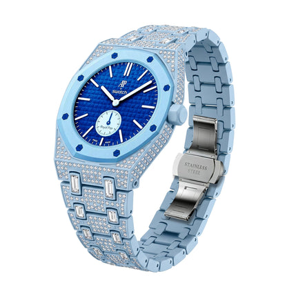 [Bling Jewelrys]Royal Oak Pop Exclusive Bioceramic Case & Bioceramic Strap Full Diamond