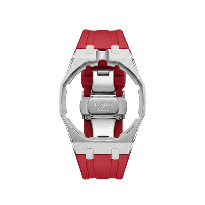 [Bling Jewelrys]Royal Oak Pop Exclusive Steel Case & Silicone Strap With Cradle
