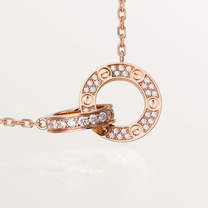 {
  "Bling Jewelrys": "Bling Jewelrys",
  "LOVE 7.6MM NECKLACE ROSE GOLD AND SILVER  FULL DIAMOND": "LOVE 7,6 MM HALSKETTE ROSÉGOLD UND SILBER VOLL DIAMANTBESATZ"
}