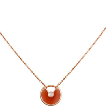 [Bling Jewelrys ]AMULETTE GOLD CARNELIAN ONYX NECKLACE