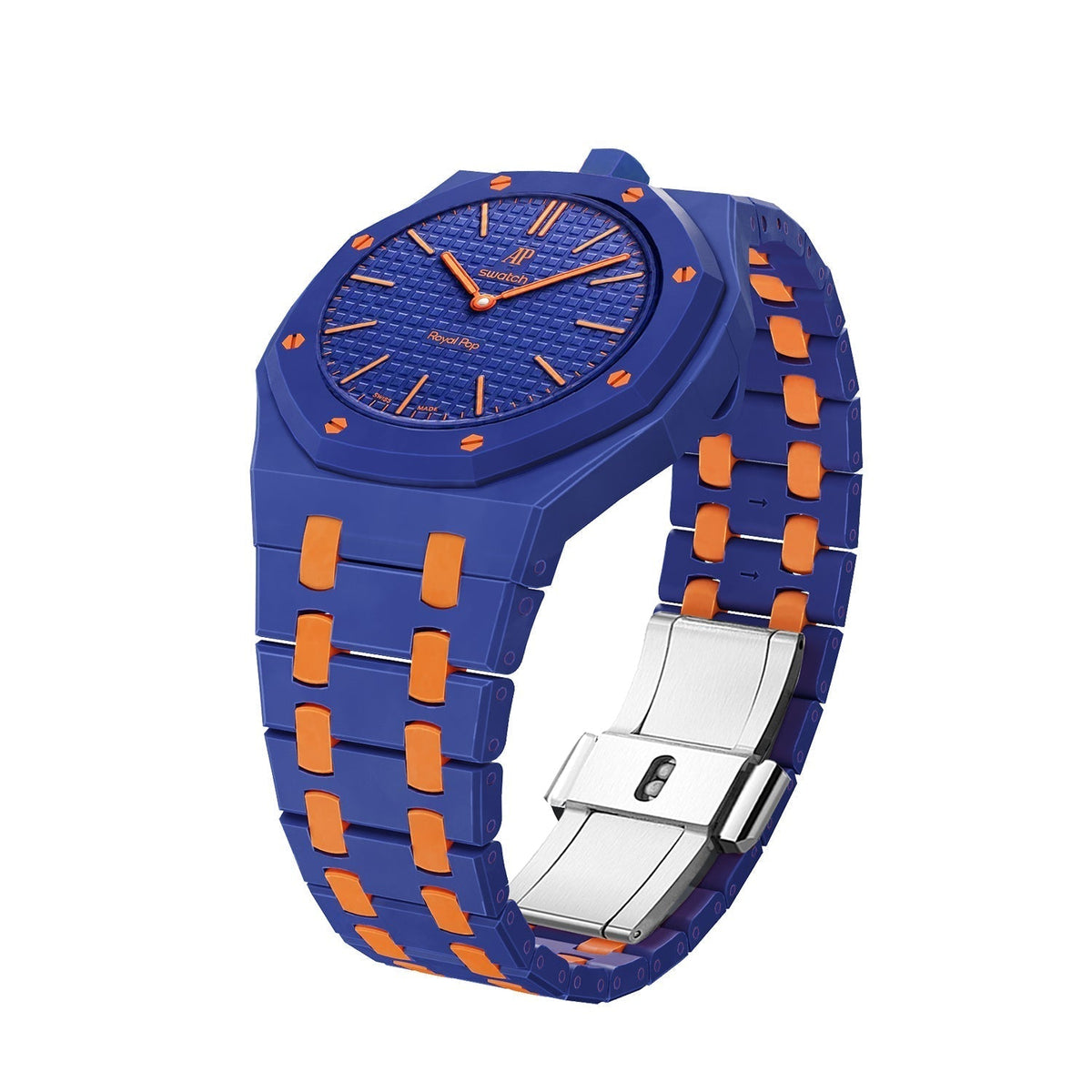 [Bling Jewelrys]Royal Oak Pop Exklusives Biokeramik-Gehäuse & Biokeramik-Armband in Mischfarbe