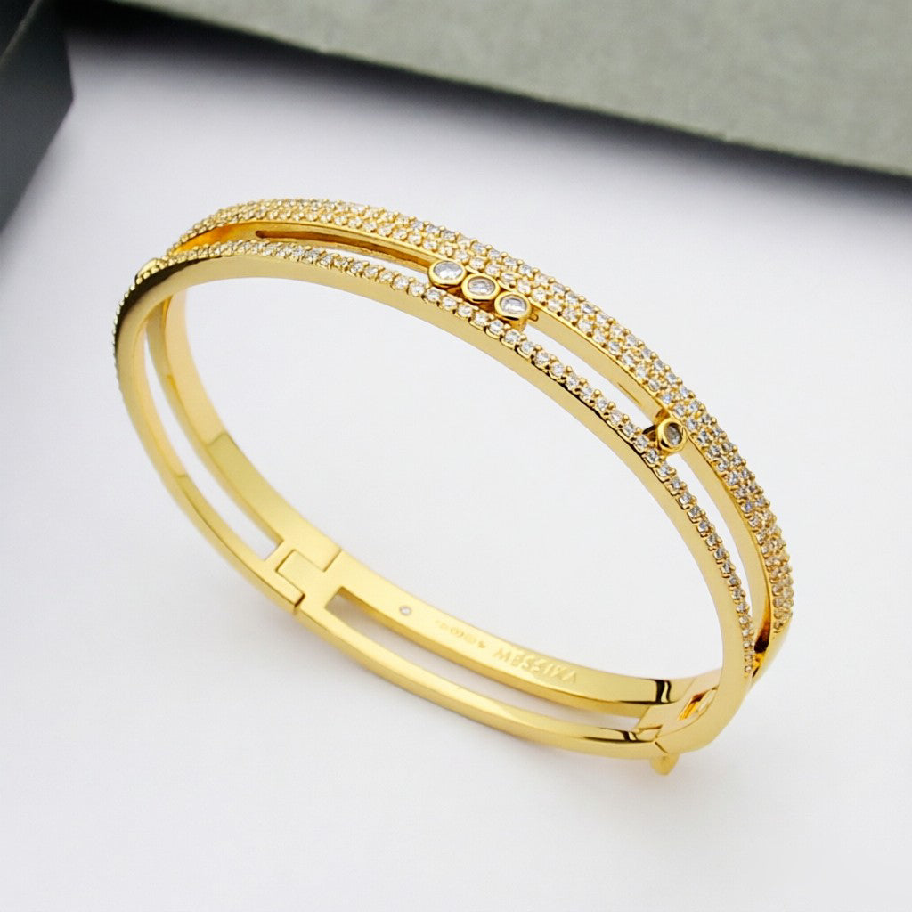 [Bling Jewelrys]ムーヴ ロマーヌ パヴェ バングル