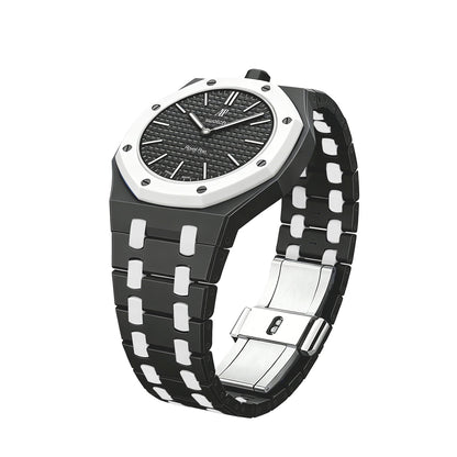 [Bling Jewelrys]Royal Oak Pop Exklusives Biokeramik-Gehäuse & Biokeramik-Armband in Mischfarbe