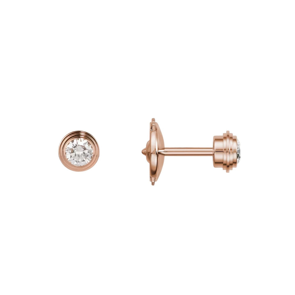 [Bling Jewelrys]D'AMOUR 5MM DIAMOND STUD EARRINGS