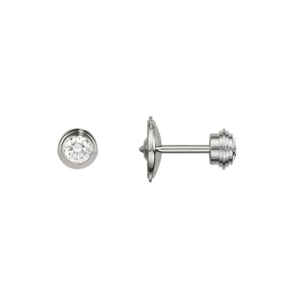 [Bling Jewelrys]D'AMOUR 5MM DIAMANT-OHRSTECKER