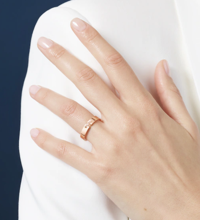 [Bling Jewelrys ]ALLIANCE LIENS VIDENCE DIAMOND 4MM RING
