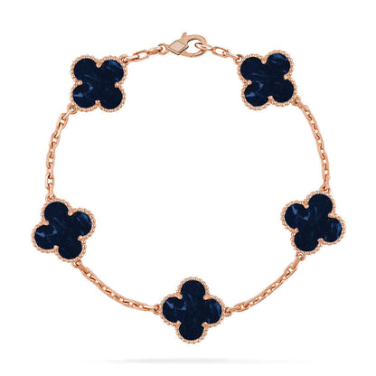 [Bling Jewelrys ]CLOVER 5 MOTIF PIETERSITE BRACELET COLLECTION