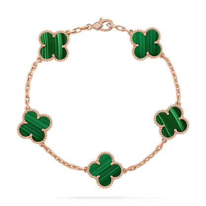 {
  "Bling Jewelrys ": "Bling Jewelrys ",
  "CLOVER  5 MOTIF MALACHITE BRACELET COLLECTION": "KLEEBLATT 5-MOTIV MALACHIT-ARMBAND KOLLEKTION"
}