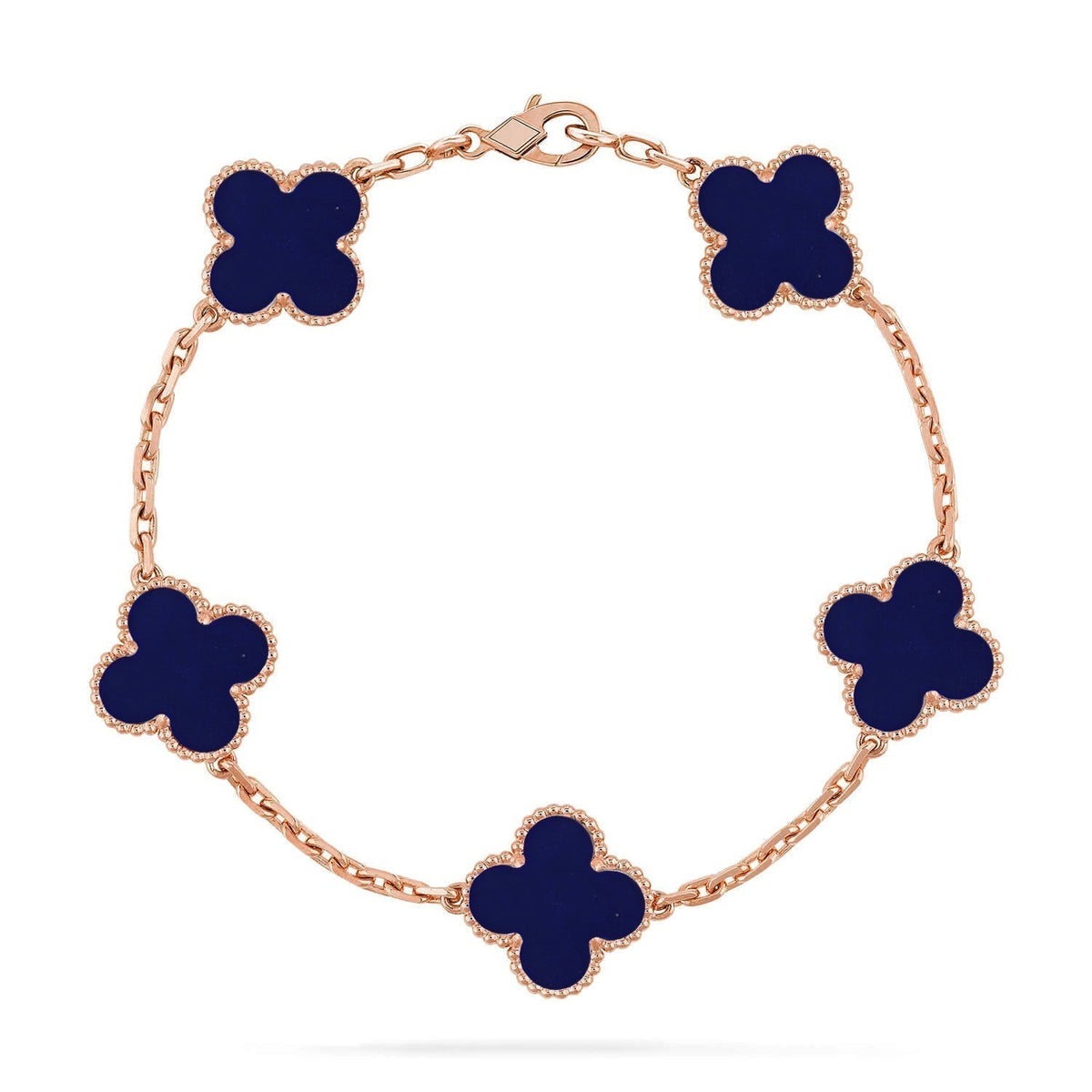 [Bling Jewelrys ]CLOVER 5 MOTIF LAPIS LAZULI BRACELET COLLECTION