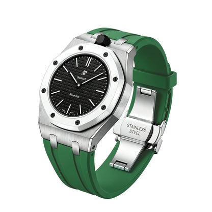 [Bling Jewelrys]Royal Oak Pop Exclusive Steel Case & Silicone Strap With Cradle