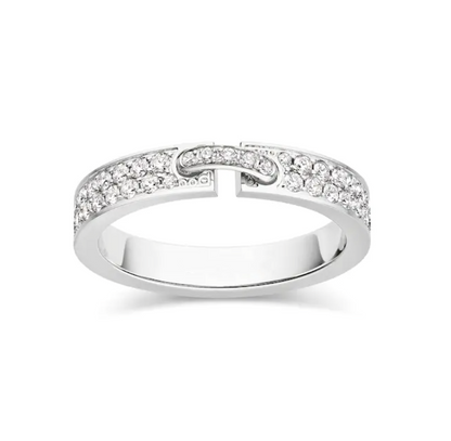 [Bling Jewelrys ]ALLIANCE LIENS VIDENCE PAVED DIAMOND 4MM RING