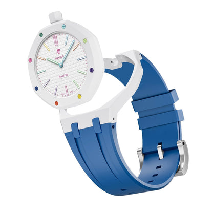 [Bling Jewelrys]Royal Oak Pop Exclusive Bioceramic Case & Silicone Strap Mix Color