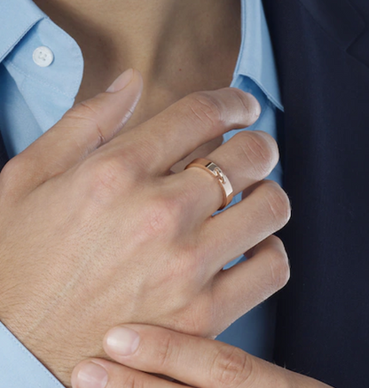 [Bling Jewelrys ]ALLIANCE LIENS VIDENCE 4MM RING