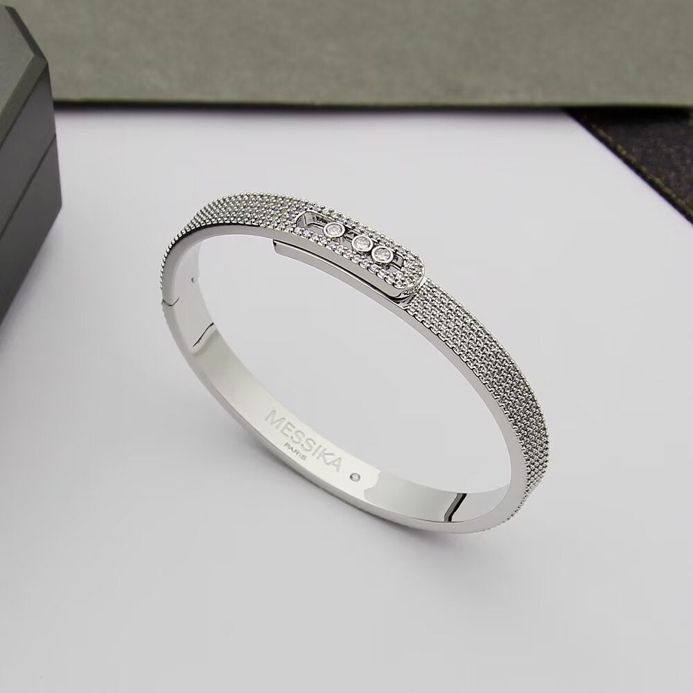 [Bling Jewelrys]Move Noa Full Pav¨¦ Diamond Bangle Bracelet