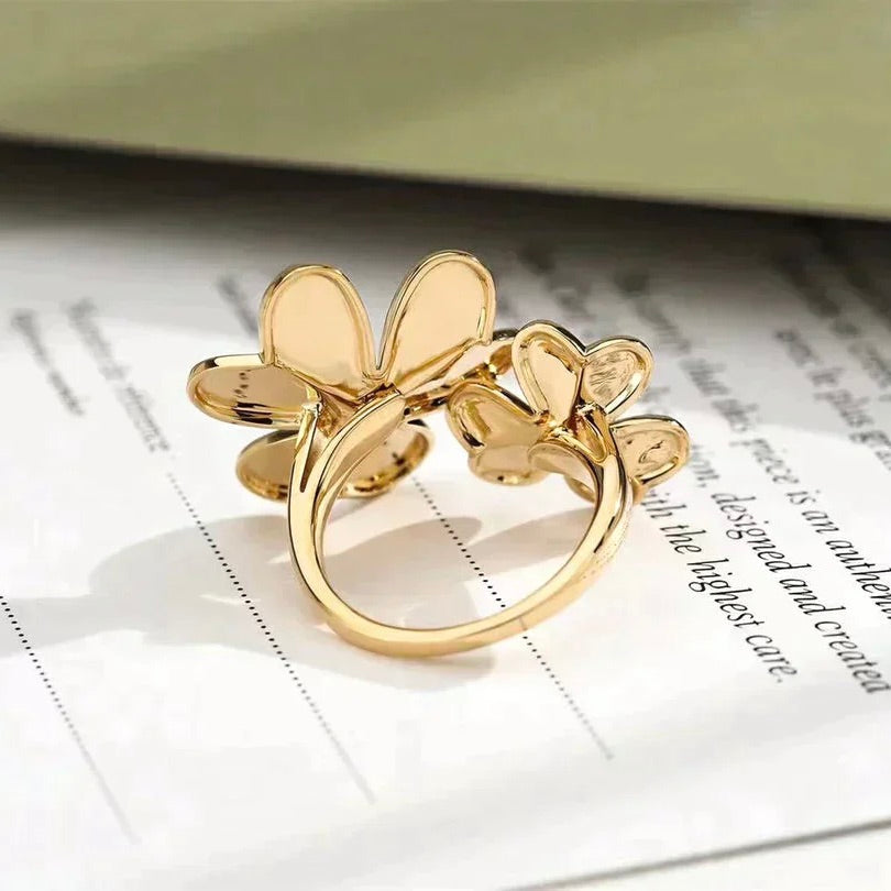 [Bling Jewelrys ]CLOVER COMOS GOLD DIAMOND RING