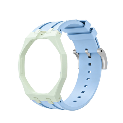 [Bling Jewelrys]Royal Oak Pop Exclusive Bioceramic Case & Silicone Strap Mix Color