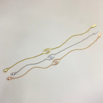 [Bling Jewelrys]Lucky Eye Pave-Set Diamond Bracelet