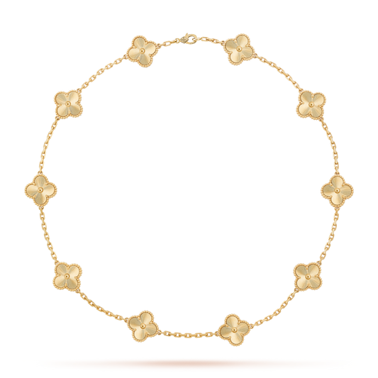 [Bling Jewelry] KLEEBATT-HALSKETTE MIT 10 LASER-MOTIVEN