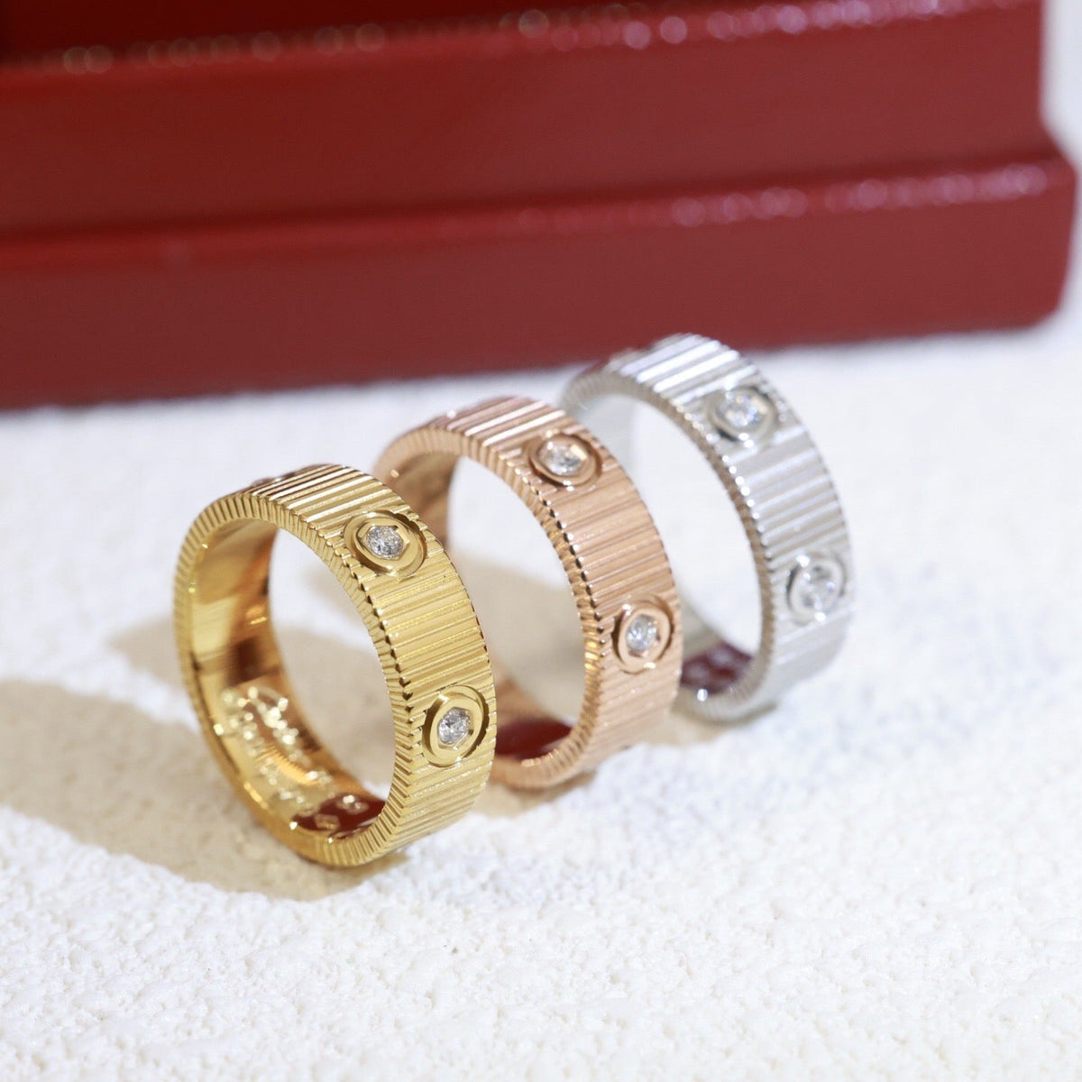 [Bling Jewelry] ラブ 6.5mm アンリミテッド 6ダイヤモンド リング