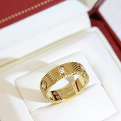 [Bling Jewelry] ラブ 6.5mm アンリミテッド 6ダイヤモンド リング