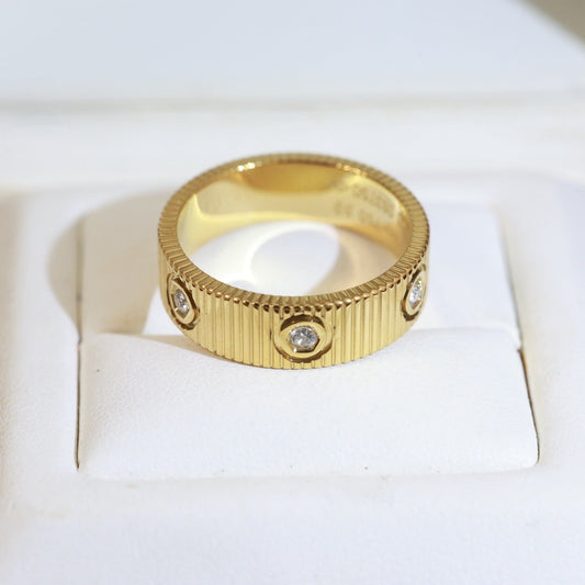 [Bling Jewelrys]LOVE 6.5MM UNLIMITED 6 DIAMONDS RING