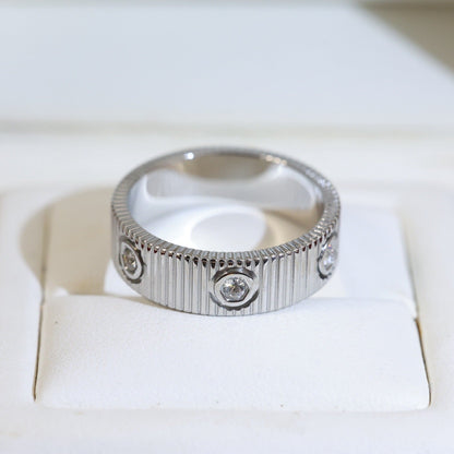 [Bling Jewelry] ラブ 6.5mm アンリミテッド 6ダイヤモンド リング