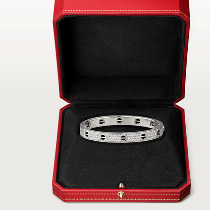 [Bling Jewelrys] LIEBESARMBAND 6,1 MM KERAMIK MIT DIAMANTBESATZ