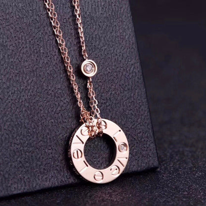[Bling Jewelrys ]LIEBESKETTE 16MM 2 DIAMANTEN
