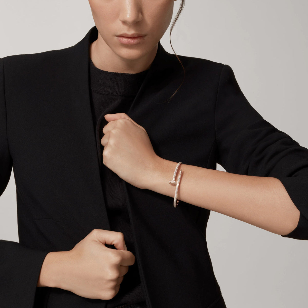 [Bling Jewelrys ]JUSTE ARMBAND 3,5 MM KOMPLETT MIT DIAMANTEN