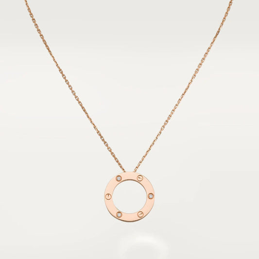[Bling Jewelrys ]LOVE NECKLACE 16MM 3 DIAMONDS