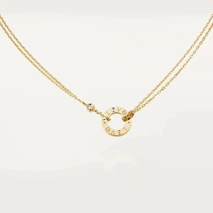 [Bling Jewelrys ]LIEBESKETTE 16MM 2 DIAMANTEN