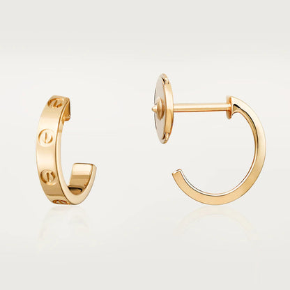 [Bling Jewelrys ]LIEBES-OHRRINGE 2,65 MM ROSÉGOLD