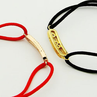 {
  "Bling Jewelrys": "Messika Care(s) Armband mit rosa Kordel und Pavé-Besatz"
}