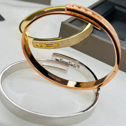 [Bling Jewelry] Move Noa Roségold Pavé-Diamant-Armreif