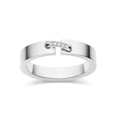 [Bling Jewelrys ]ALLIANCE LIENS VIDENCE DIAMOND 4MM RING