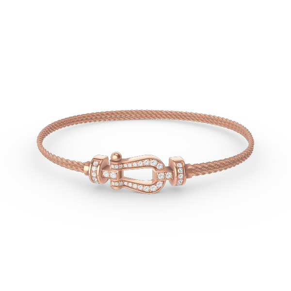 [Bling Jewelrys ]FORCE SMALL HORSESHOE  DIAMOND CHAIN ROPE BRACELET