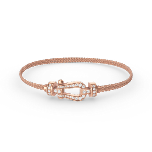 [Bling Jewelrys ]FORCE SMALL HORSESHOE  DIAMOND CHAIN ROPE BRACELET