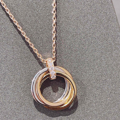 [Bling Jewelrys ]トリニティ ネックレス ゴールド ダイヤモンド