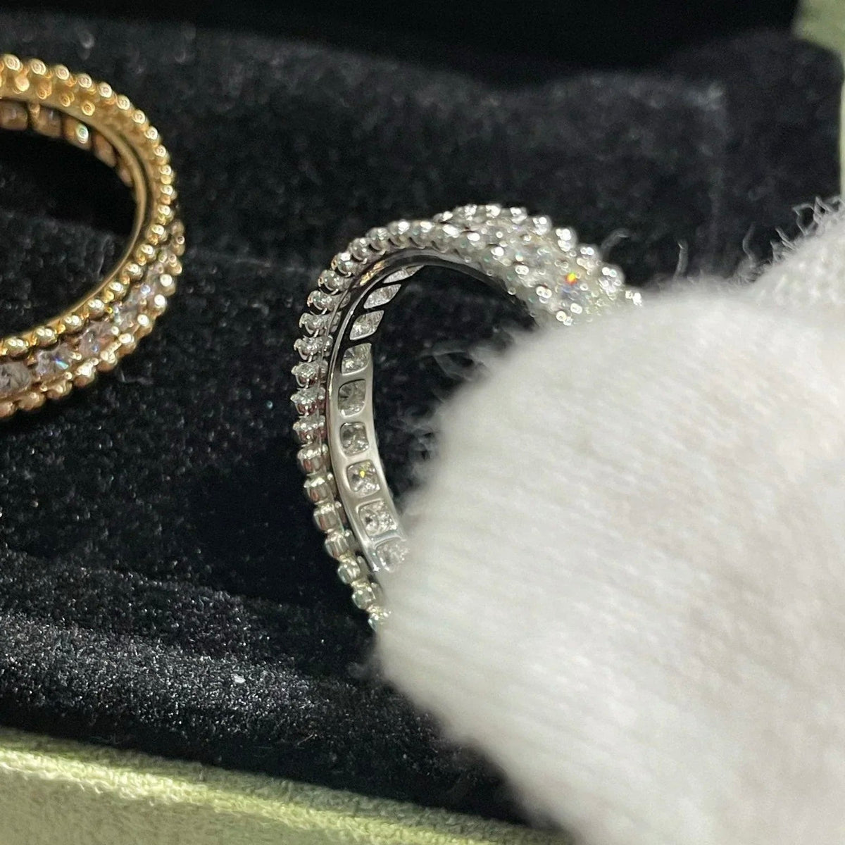 [Bling Jewelrys] パーリー ダイヤモンド シルバーリング
