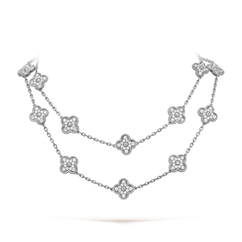[Bling Jewelrys ]CLOVER 20 MOTIFS DIAMOND SILVER