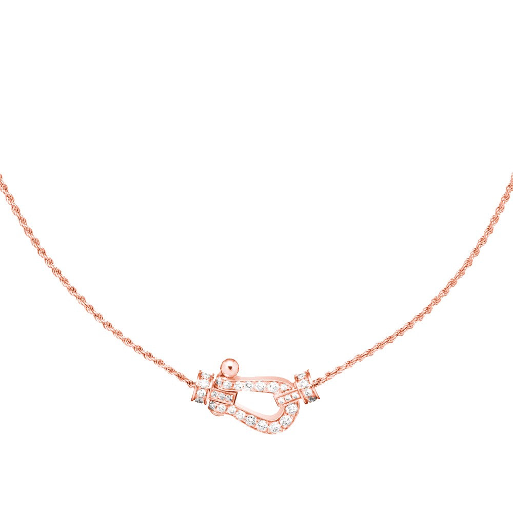 [Bling Jewelrys ]FORCE 10 ROSÉGOLD-DIAMANT-HALSKETTE