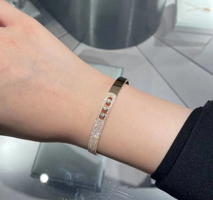 [Bling Jewelry] Move Noa Roségold Pavé-Diamant-Armreif